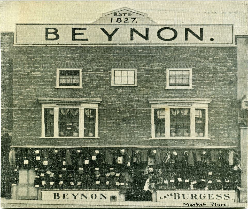 The Clothiers and Drapery premises in Newbury Market Square.